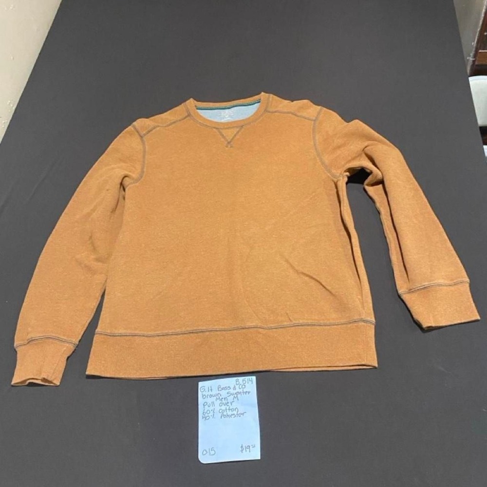 G.H. Bass & Co. brown pullover sweatshirt men M. SKU-B514